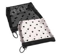 OATIPHO Trousse De Maquillage 2pcs Petite Trousse De Toilette Voyage en Nylon Beige Et Noir Fermeture Éclair Et Filles Paquet Zippés à Cosmétiques Voyage Quotidien