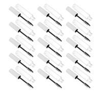OATIPHO Tubes de Mascara Vides 15 Pièces 10 Ml Blanc Transparent, Flacons Rechargeables pour Crème à Cils et Huile, avec Bouchon Anti-fuite, Portable pour Maquillage et Soins des Cils