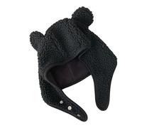 OATSBAS Bonnet en polaire pour femme et homme - Bonnet de sécurité avec boucle magnétique - Projection d'oreille - Joli chapeau d'hiver en plein air, noir, Taille unique