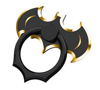 OATSBASF Anneau de support pour téléphone portable avec support rotatif à 360 degrés Compatible avec iPhone 12/11 Pro Max/SE 2020 et autres smartphones Noir + doré