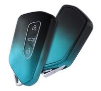 OATSBASF Coque de protection pour e voiture pour VW Golf 8, ID3, 4, 5, 6, 7, Seat Leon MK4, Tarraco, Ateca et Skoda Octavia - Coque de protection en TPU haute brillance (dégradé de couleur bleu)
