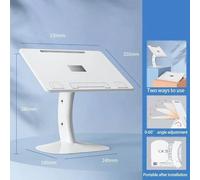 Oatsbasf Portable Voiture Ordinateur Portable Support Tablette Support Bureau Pour Lire Livre Angle Réglable Bureau Avec Clips Pour Lire Détachable.White.