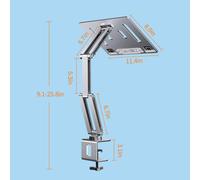 Oatsbasf Support De Tablette Support De Bureau Support Pour Ordinateur Portable 360 ° Support De Lecture De Bureau Rotatif Pour Ordinateur Portable Ipad Book Tablet.3-Joint Silver.