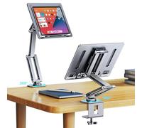 OATSBASF Support de téléphone et de tablette, support de lit en col de cygne rotatif à 360 degrés, porte-à-faux mécanique, base de mandrin, support de recettes, support pliable pour paresseux, rotation universelle à 360 degrés pour iPhone, iPad et tablette