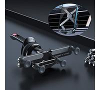 OATSBASF Support de téléphone Portable pour Voiture - pour Ventilation - Compatible avec iPhone 11 12 13 Pro Max, Galaxy S22 S21 S20, Huawei Xiaomi - Noir