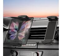 OATSBASF Support de téléphone pour voiture pliable en Z, rotatif à 360° et compatible avec les coques épaisses, compatible avec Samsung Galaxy Z Fold 5 4 3/iPad Mini Pro Air et plus d'appareils de 4 à