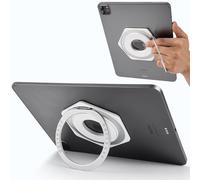 OATSBASF Support universel pour tablette, poignée réglable à 360 degrés, anneau magnétique en métal, compatible avec iPad/Galaxy Tab et toutes les tablettes de 6 à 13" (blanc)