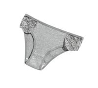 OATTIS Ensemble De sous-vêtements en Coton Côtelé en Dentelle pour Femmes, 4 Pièces, Culotte De Bikini Douce Et Respirante,Couleur4,L