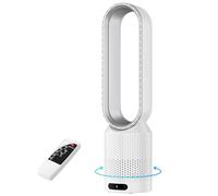 OAUEOR Ventilateur Colonne Silencieux 32dB, Ventilateur Sans Pale 58cm | 8 Vitesses, 3 Modes, Oscillation 90°, Minuterie 2h, Moteur Économe, Télécommande, Chambre pour Enfant Bébé Maison