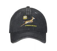 OAUMJIIL Classic SA Rugby Bokke Springboks Afrique du Sud Casquette de Baseball Unisexe Délavé Casquette Drapeau Sud-Africain Extérieur