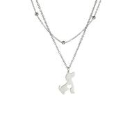 OAUWKEIY Collier Pendentif Adorables et raffinés bijoux pendentifs représentant un chat un chien et une souris
