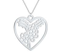 OAUWKEIY Collier pendentif Amour fleur collier bijoux personnalité créativité punk design unisexe bijoux à la mode pendentif collier Bijoux