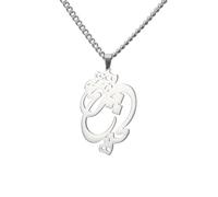 OAUWKEIY Collier Pendentif amulette runique ajouré élégant et simple