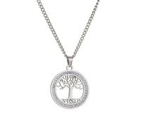 OAUWKEIY Collier Pendentif arbre ajouré orné de strass à la fois élégant et simple - style polyvalent