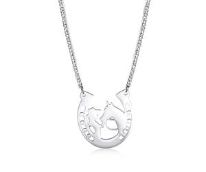 OAUWKEIY Collier Pendentif centaure en forme de fer à cheval ouvert à la fois tendance et élégant