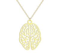 OAUWKEIY Collier pendentif Cerveau pendentif collier neurologue cadeau cerveau Bijoux cadeau à la mode Bijoux