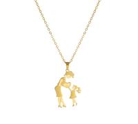 OAUWKEIY Collier Pendentif Dans un dessin animé scolaire une maman doyenne transmet un collier d'amour à des petites filles