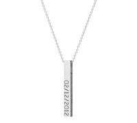 OAUWKEIY Collier pendentif Devise gravure personnalisée artisanat personnalisé relation collier anniversaire mère cadeau pendentif collier Bijoux