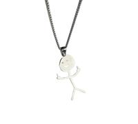 OAUWKEIY Collier pendentif Drôle Doodle Collier Doodle Doigt d’honneur Personnage Fun Collier à la mode Collier pendentif Bijoux