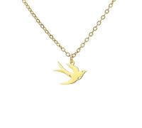 OAUWKEIY Collier Pendentif hirondelle élégant simple et brillant