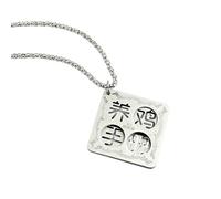 OAUWKEIY Collier Pendentif inspiré du manuel d'élevage de poulets avec pendentif à quatre rangs bijou pour pull