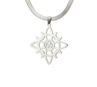 OAUWKEIY Collier Pendentif lune ajouré en forme de nœud de sorcière à la fois élégant et simple un bijou polyvalent convenant aussi bien aux hommes qu'aux femmes