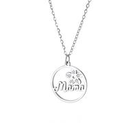 OAUWKEIY Collier pendentif Mama Femmes Lettre Pendentif Collier Choke Choke Mode Maison Bijoux Cadeau pour Maman pendentif collier Bijoux
