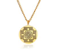 OAUWKEIY Collier pendentif médaillon étoile étoile à huit branches simple quadrilatère simple à la mode Bijoux