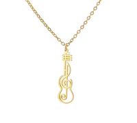 OAUWKEIY Collier Pendentif minimaliste et élégant pour femme orné d'un symbole musical ajouré