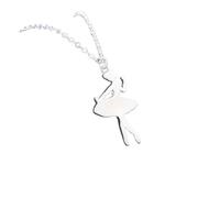 OAUWKEIY Collier pendentif Mode Brossé Ballet Danseuse Simple Dancing Fille Personnalité Collier Femelle À La Mode Pendentif Collier Bijoux