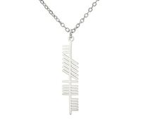 OAUWKEIY Collier Pendentif orné de lettres celtiques en forme d'arbre symbolisant la force la sagesse et l'amour ; bijou amulette nordique