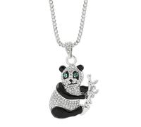 OAUWKEIY Collier Pendentif panda style européen et américain tendance unique mignon bijou inspiré du trésor national