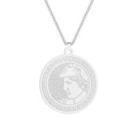 OAUWKEIY Collier pendentif pièce de monnaie grecque ancienne Collier pendentif grec ancien grand collier alexandra ornements Bijoux
