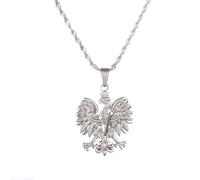 OAUWKEIY Collier pendentif Pologne aigle symbole pendentif collier hommes femmes mode pendentif collier Bijoux