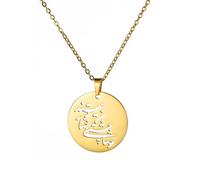 OAUWKEIY Collier Pendentif rune rond ajouré collier unique et élégant
