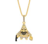 OAUWKEIY Collier Pendentif style western hip-hop tendance représentant un pirate armé