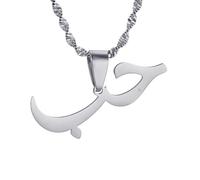 OAUWKEIY Collier pendentif symbole d’amour arabe Collier pendentif de mode pour hommes et femmes Bijoux