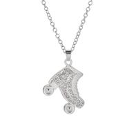 OAUWKEIY Collier pendentif Tendance de la mode personnalité croix chaîne patin à roulettes pendentif collier à la mode collier pendentif Bijoux