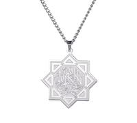 OAUWKEIY Collier pendentif Tendance de la mode personnalité simple polyvalent à huit branches collier pendentif étoile à huit branches à la mode collier Bijoux