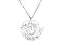 OAUWKEIY Collier Pendentif tendance exagéré de style hip-hop ressemblant à une fougère noire