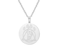 OAUWKEIY Collier Pendentif tête de loup à griffes à la fois élégant et sobre un bijou polyvalent pour hommes et femmes