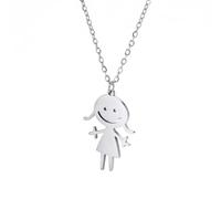 OAUWKEIY Collier pendentif Tricot fille collier doux collier bijoux mode enfants anniversaire cadeau à la mode pendentif collier Bijoux