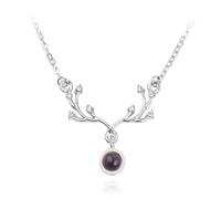 OAUWKEIY Collier Pendentif Un simple collier orné de projections de 100 langues un collier avec les mots « Je t'aime je t'aime » - un bel accessoire pour les couples