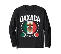Oaxaca Drapeau Mexicain Patrimoine Indigène Art Tribal Femme Homme Manche Longue
