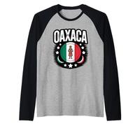 Oaxaca Drapeau Mexicain Patrimoine Indigène Art Tribal Femme Homme Manche Raglan