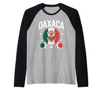 Oaxaca Drapeau Mexicain Patrimoine Indigène Art Tribal Femme Homme Manche Raglan