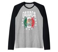 Oaxaca Drapeau Mexicain Patrimoine Indigène Art Tribal Femme Homme Manche Raglan