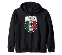 Oaxaca Drapeau Mexicain Patrimoine Indigène Art Tribal Femme Homme Sweat à Capuche