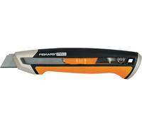 OAYEW-Cutter avec Lames Cassables, Longueur 16,5 cm, Lame incluse (18mm), Acier inoxydable/Plastique, Noir/Orange, CarbonMax, 1027227