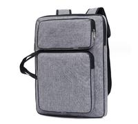 Oaygat Étui de rangement A3 étanche pour planche à dessin - Sac à dos - Grand sac à dos - Sac fourre-tout avec poignée pour palette, peinture, crayons, pinceaux, gris, A3, Étui portefeuille A3